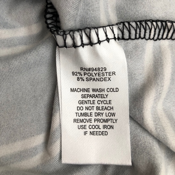 Derek Heart Maternity – Black & White Striped Top - Picture 4 of 4